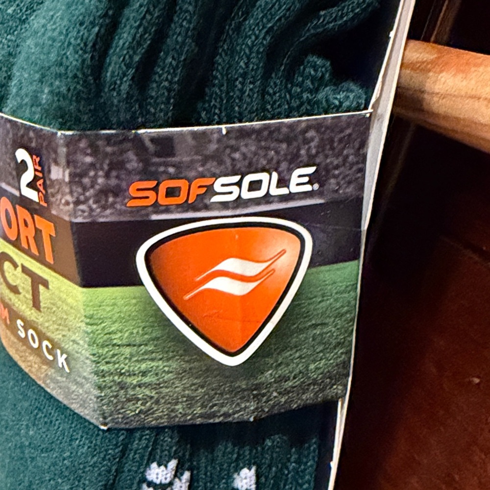 Sof Sole All Sport Select Men's Crew Sock Teal 2-Pack Size 5-9.5 NWT Athletic M - Picture 6 of 9
